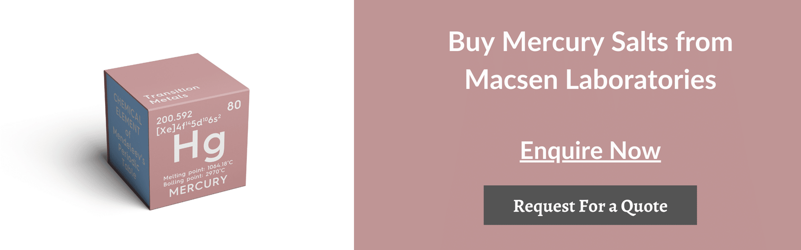Buy Mercury Salts from Macsen Laboratories